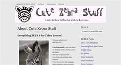 Desktop Screenshot of cutezebrastuff.com